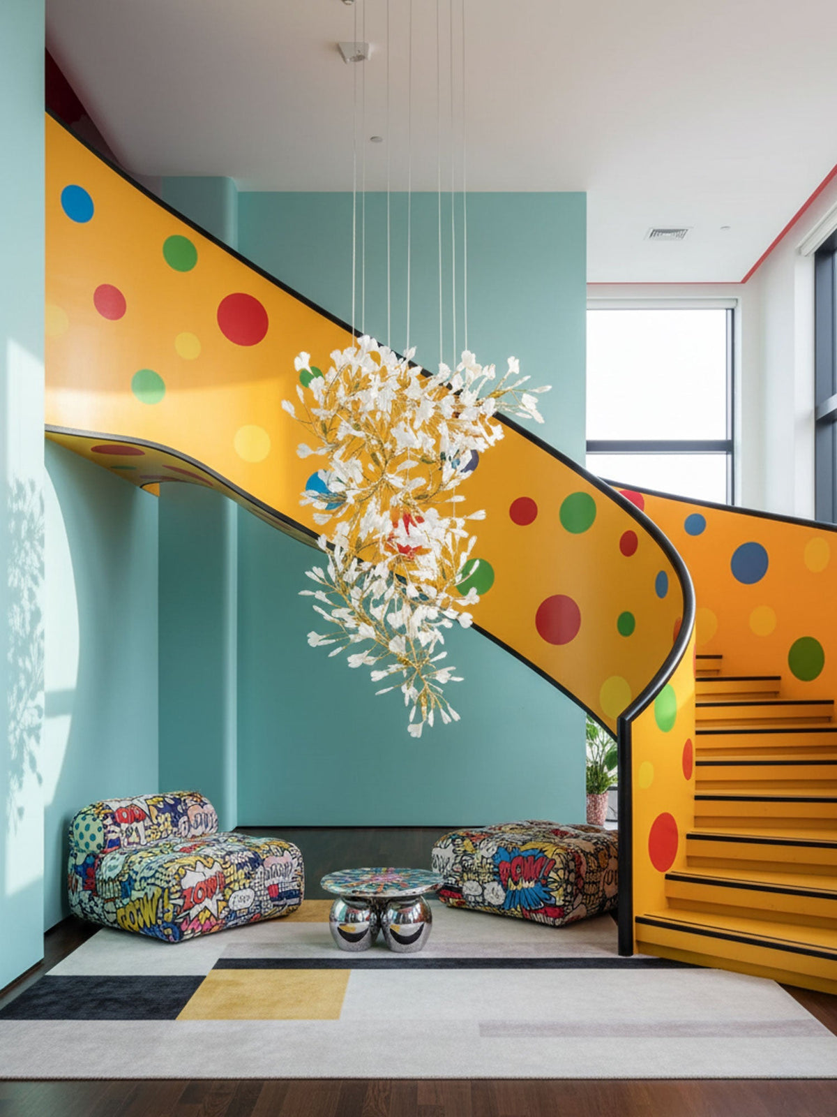 Gingko Vortex Chandelier – detail 12