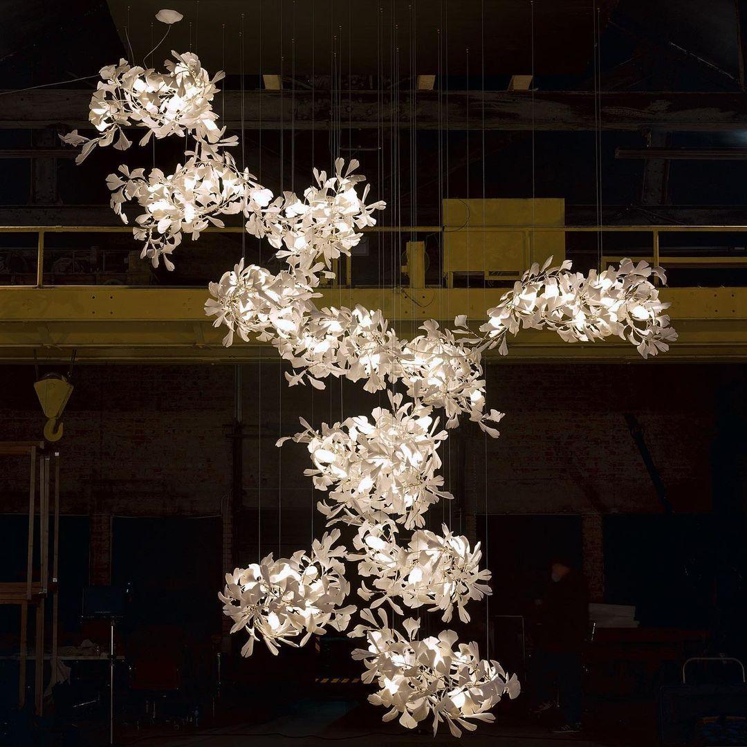 Gingko Vortex Chandelier – detail 22