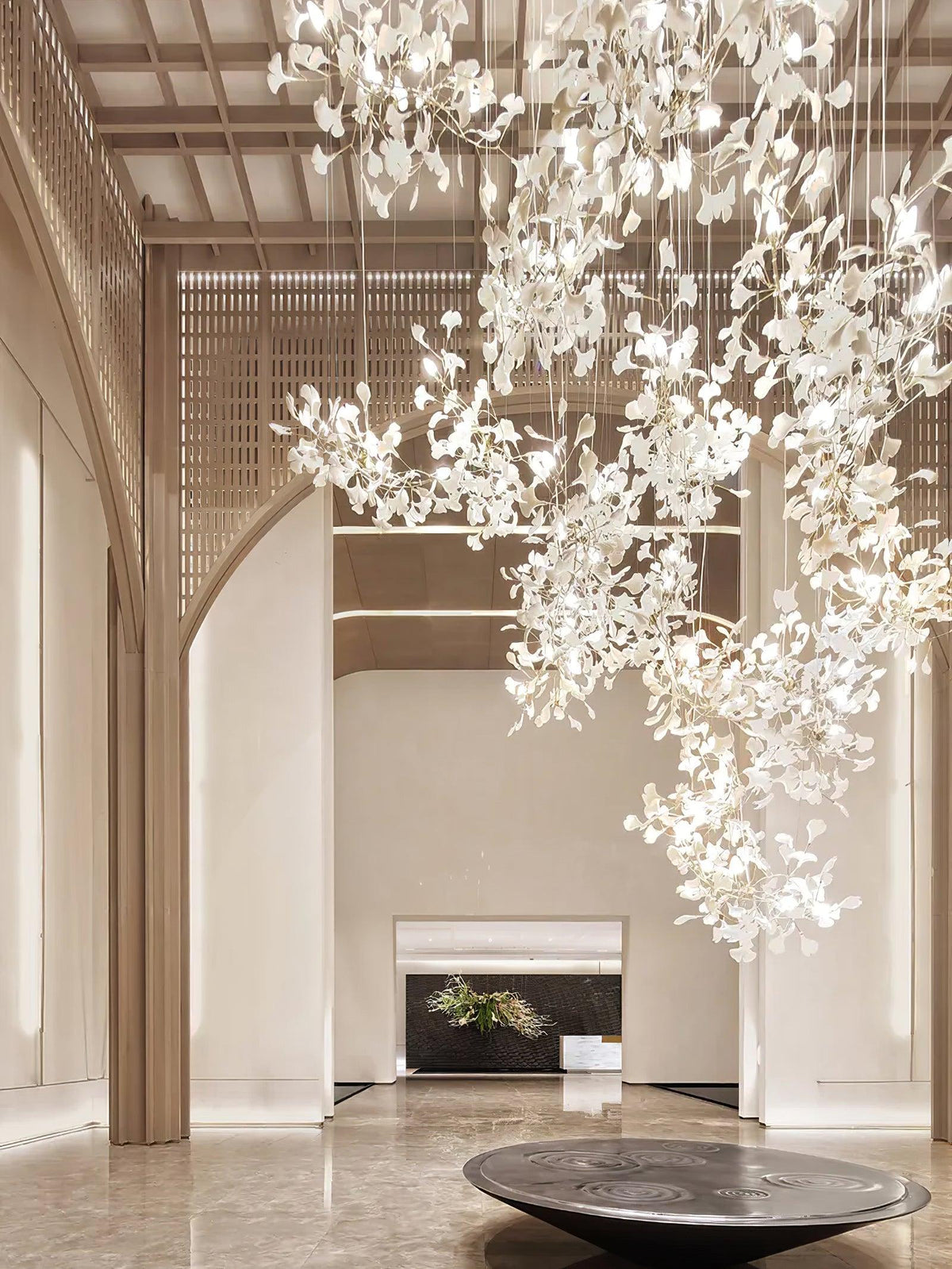 Gingko Vortex Chandelier – detail 38