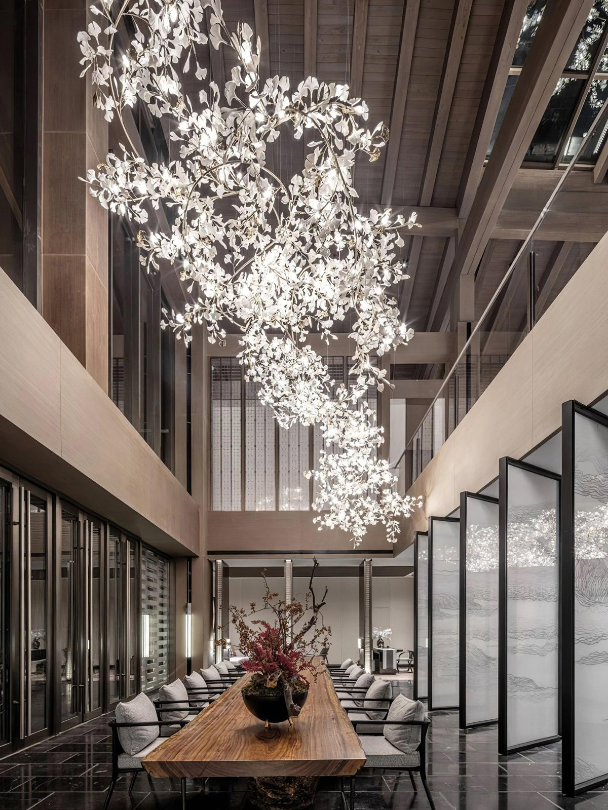Gingko Vortex Chandelier – detail 40