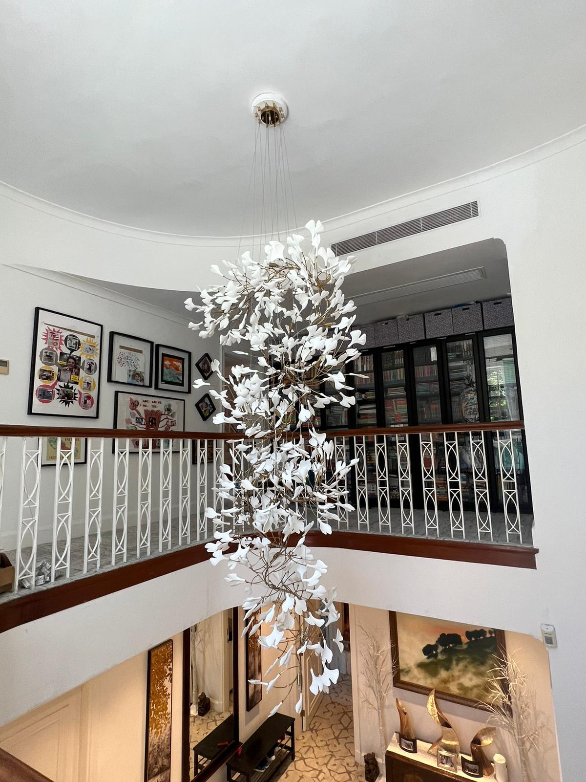 Gingko Vortex Chandelier – detail 27
