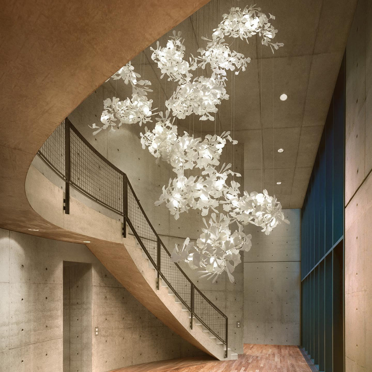 Gingko Vortex Chandelier – detail 19
