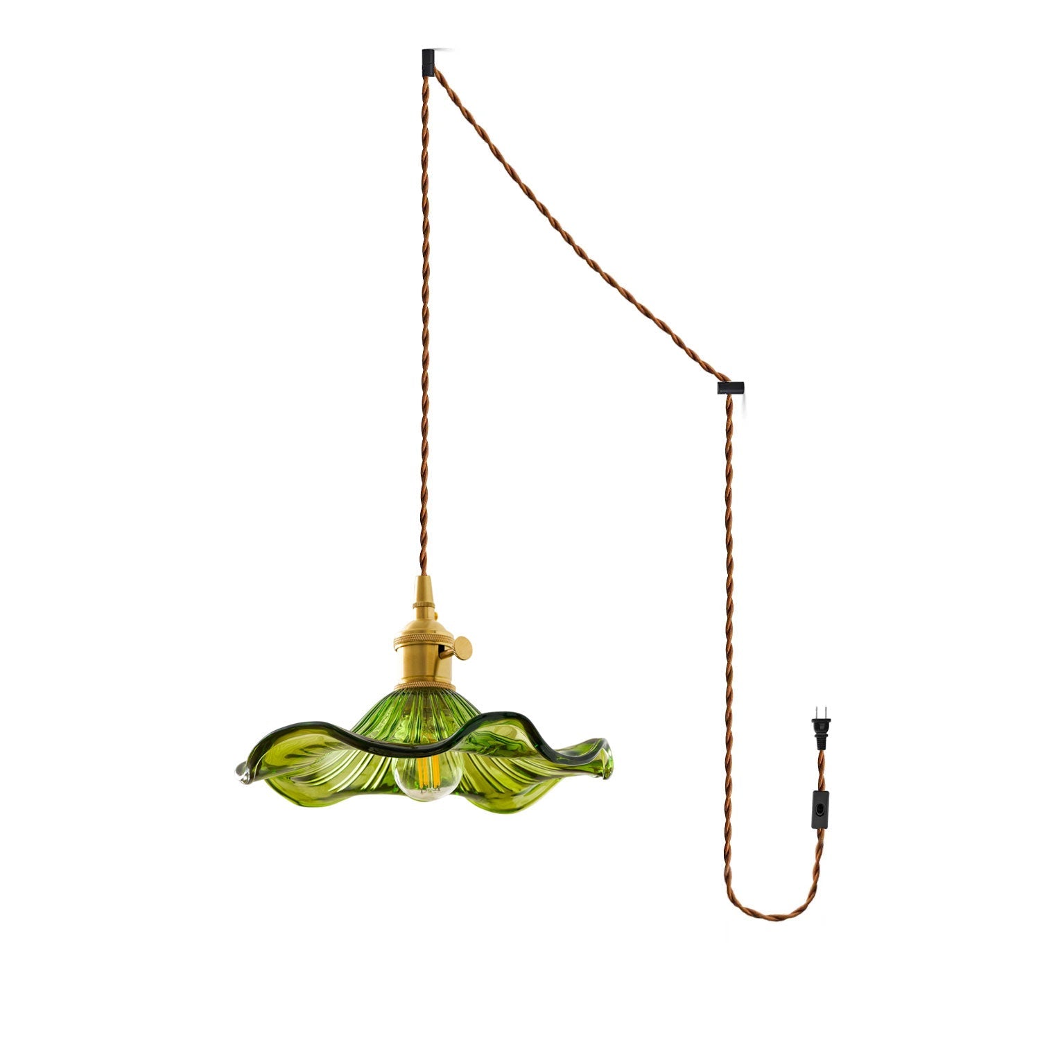 Paloia Vintage Plug In Pendant Light