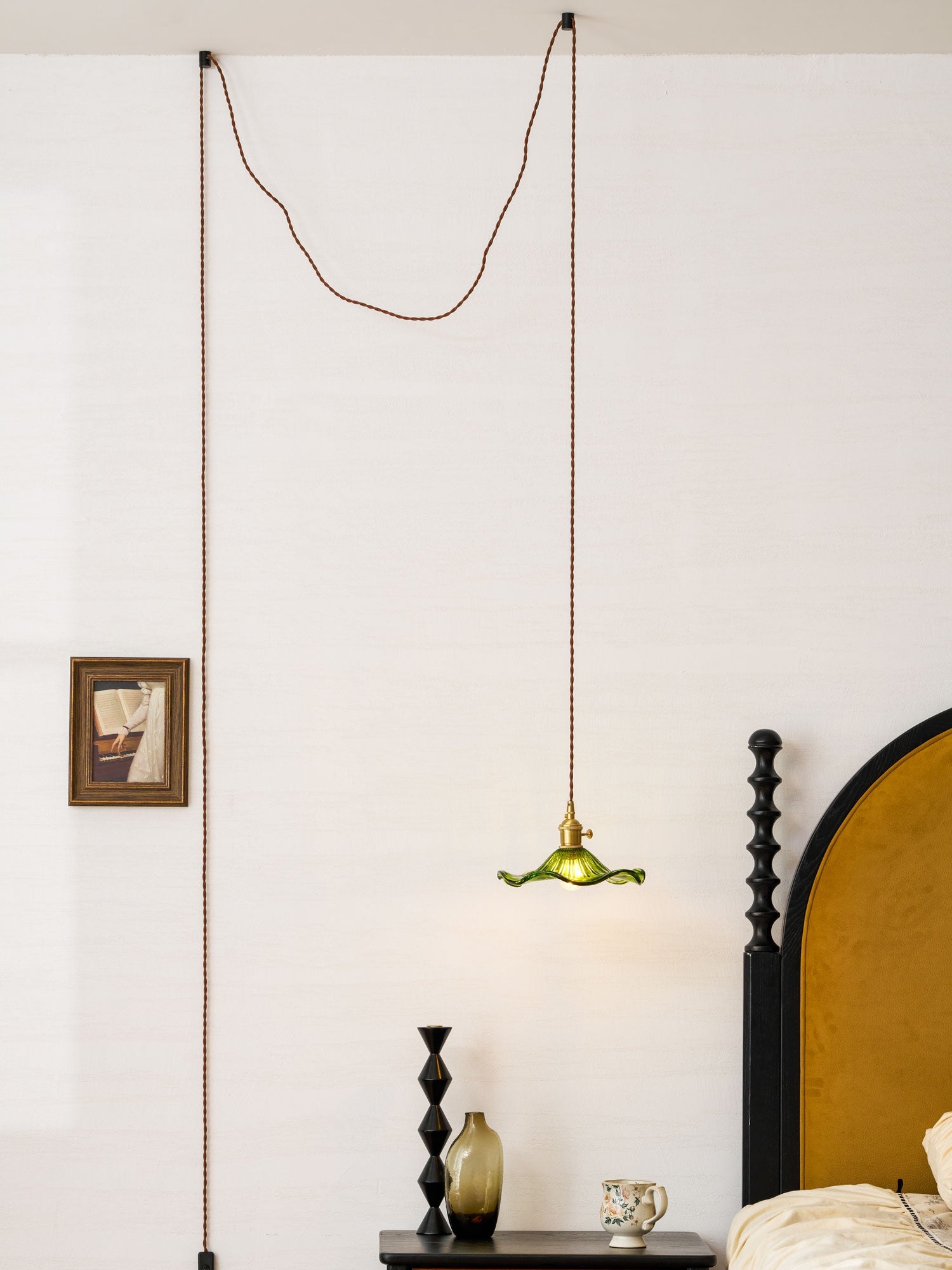 Paloia Vintage Plug In Pendant Light