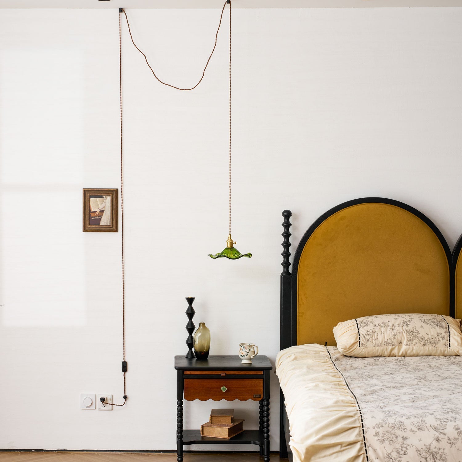 Paloia Vintage Plug In Pendant Light