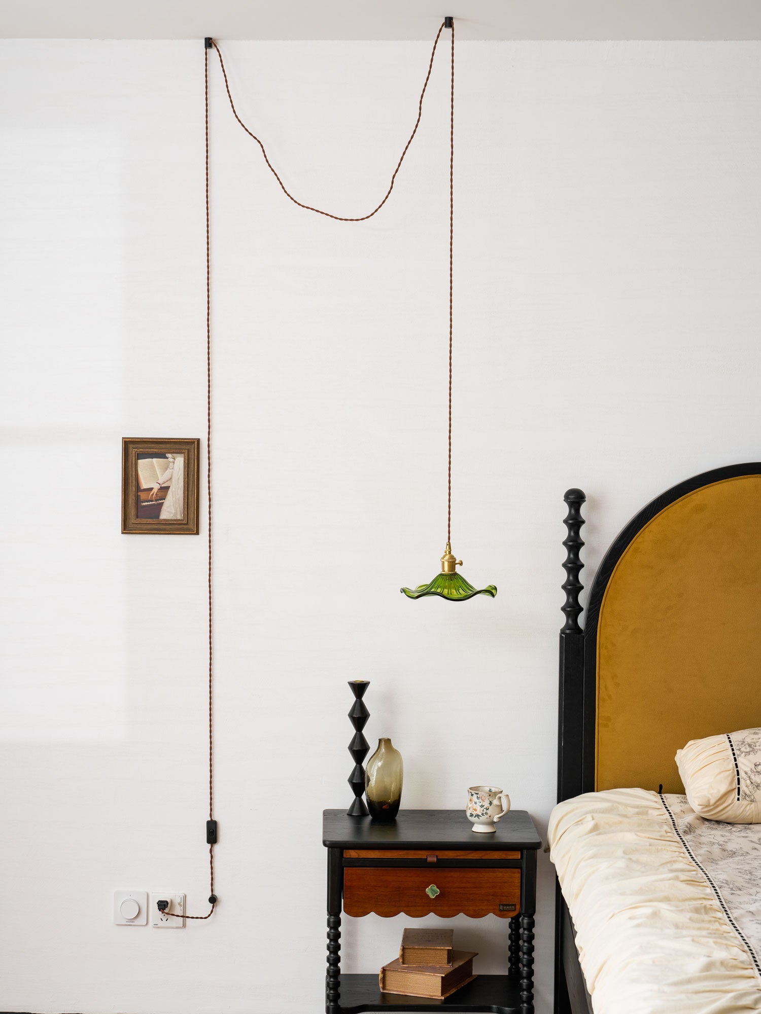 Paloia Vintage Plug In Pendant Light