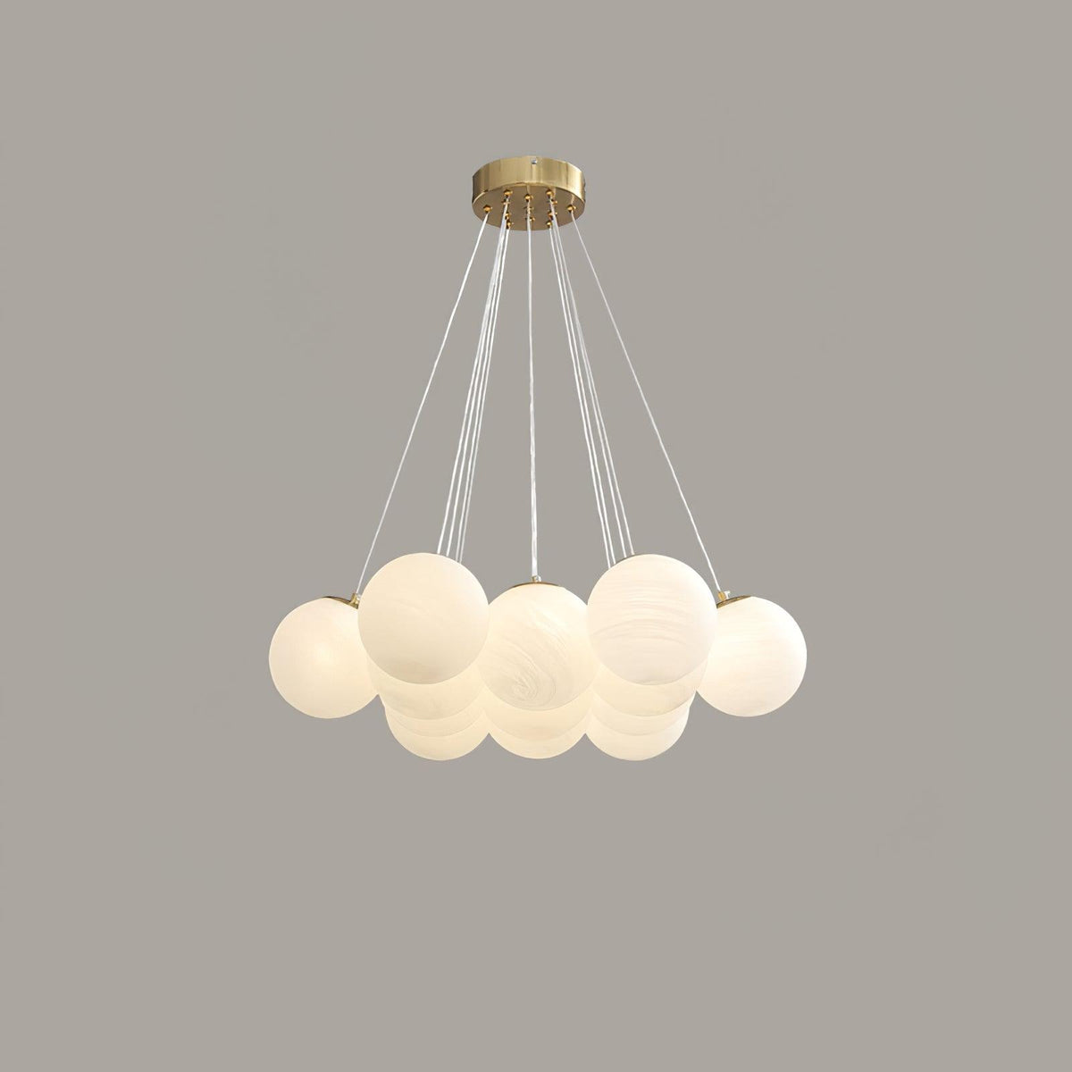 Glass Cluster Chandelier – detail 13