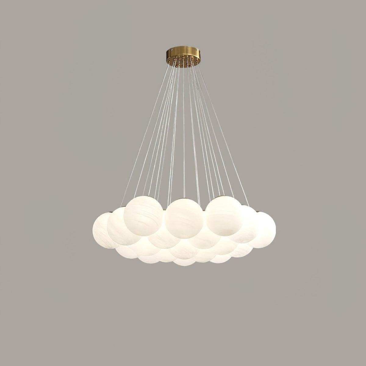 Glass Cluster Chandelier – detail 14