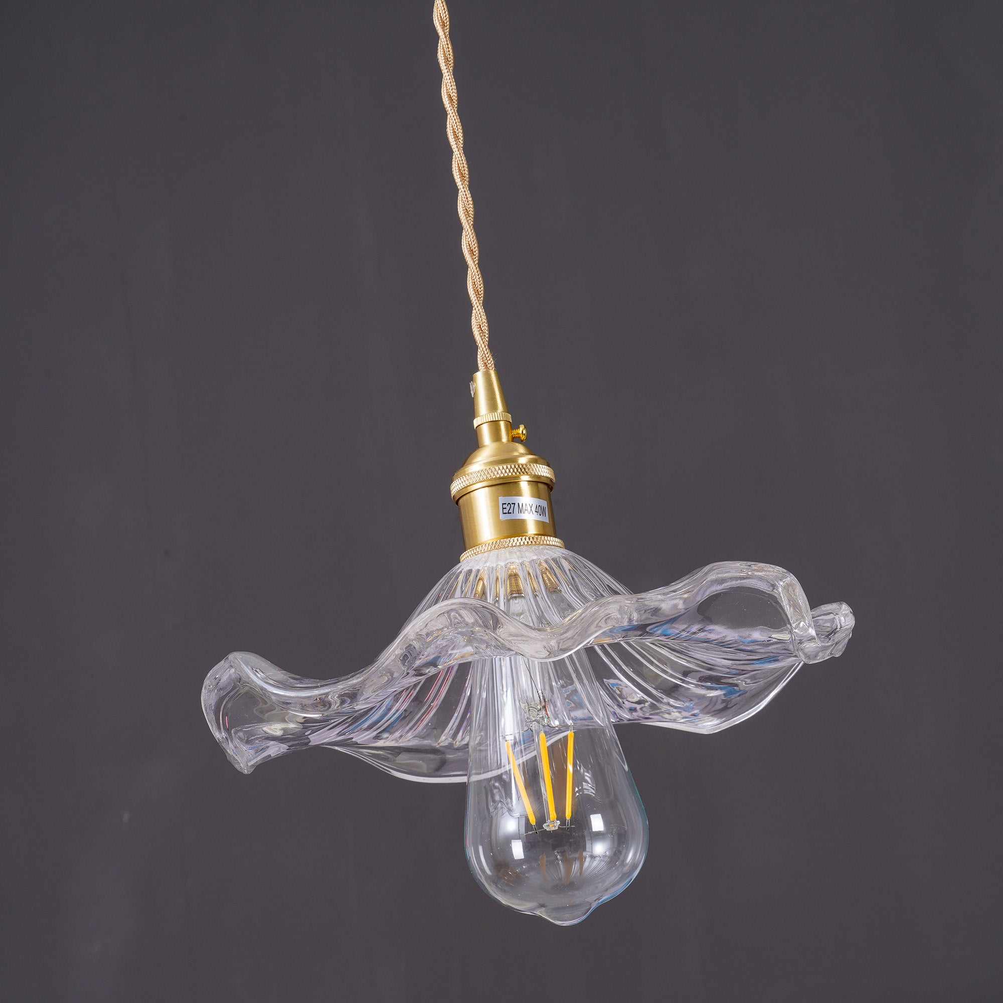 Paloia Vintage Plug In Pendant Light