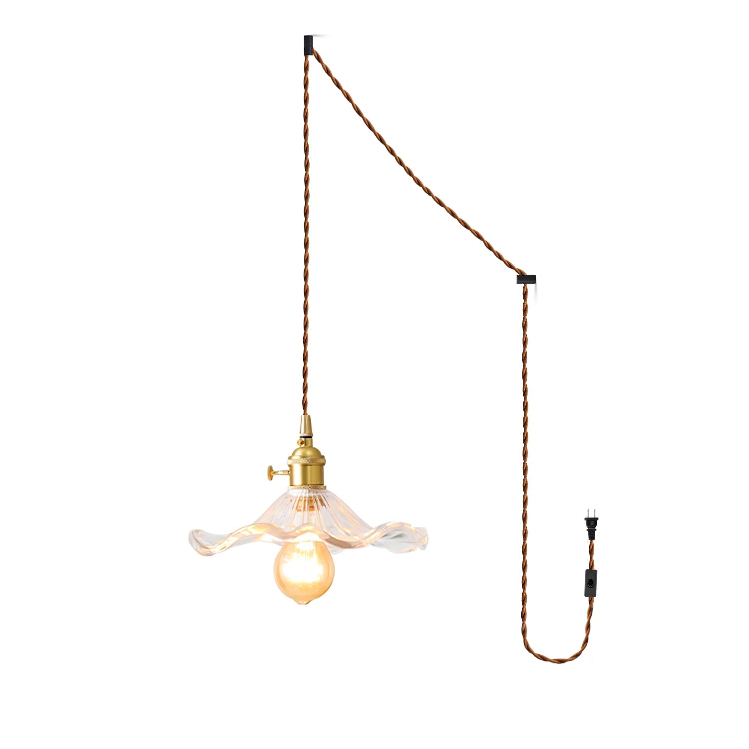 Paloia Vintage Plug In Pendant Light