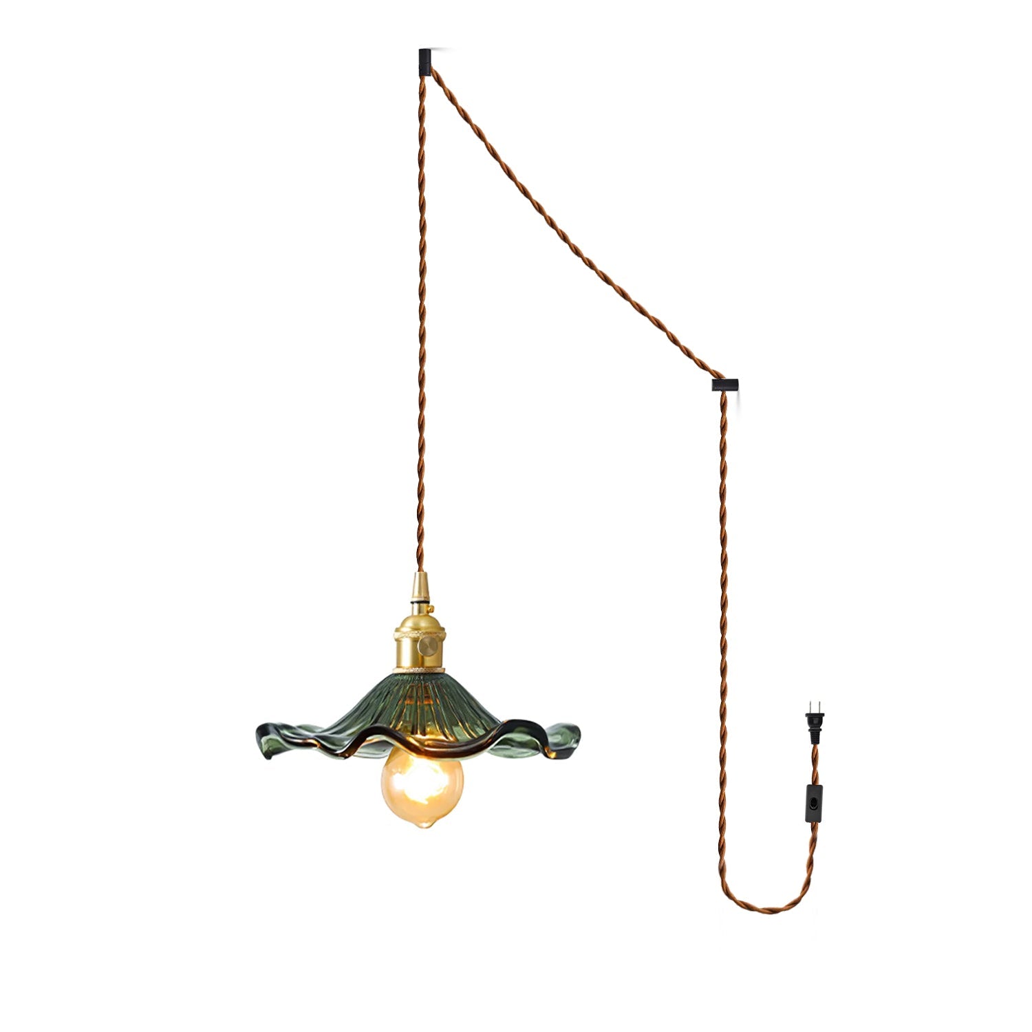 Paloia Vintage Plug In Pendant Light