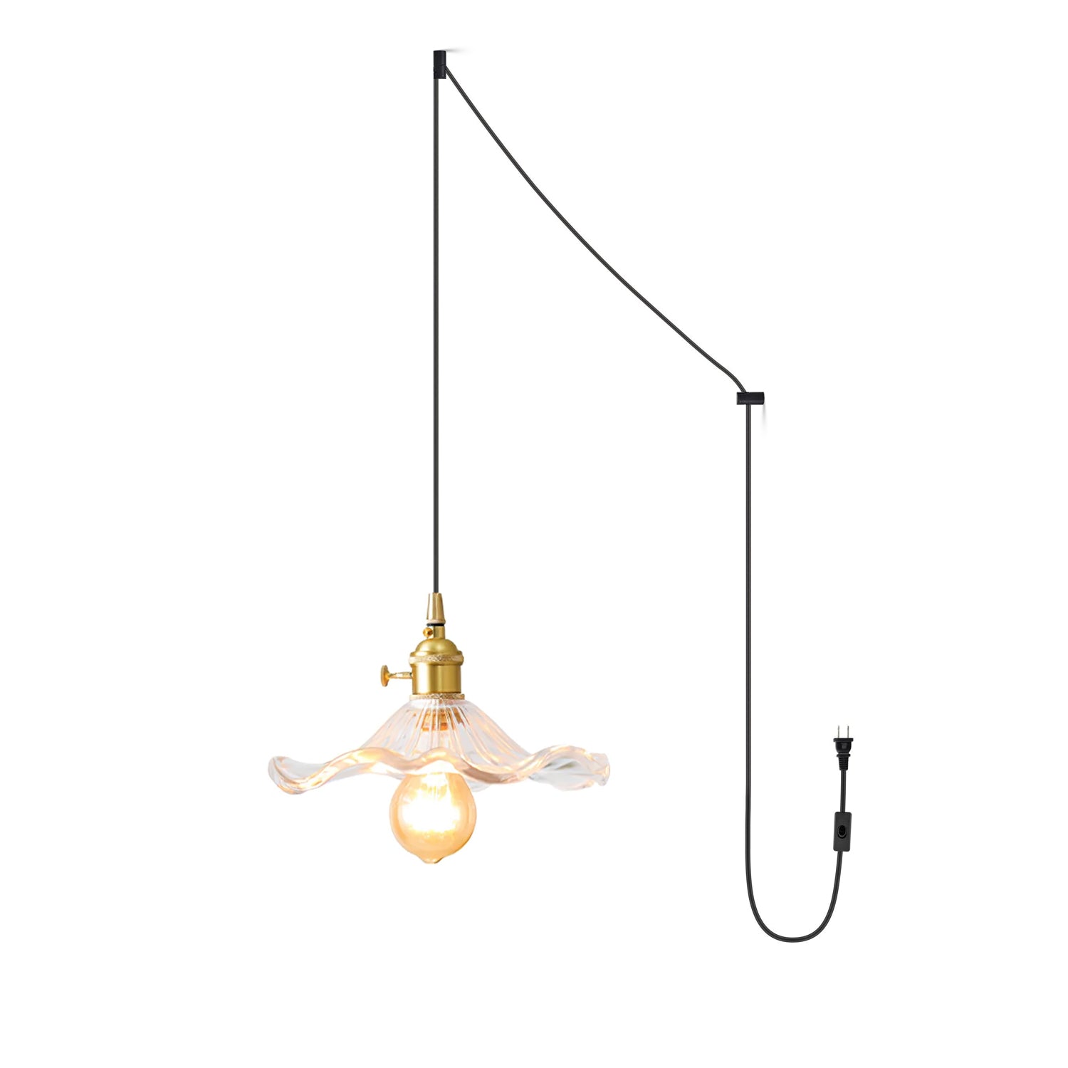 Paloia Vintage Plug In Pendant Light