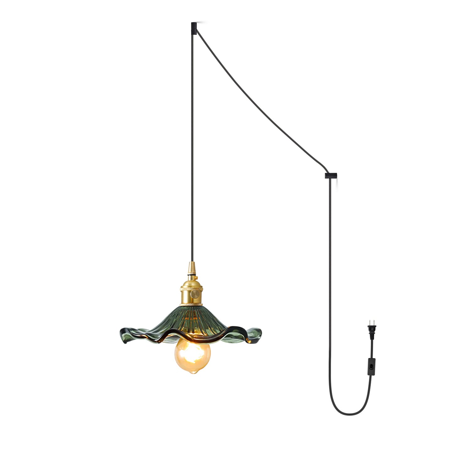 Paloia Vintage Plug In Pendant Light