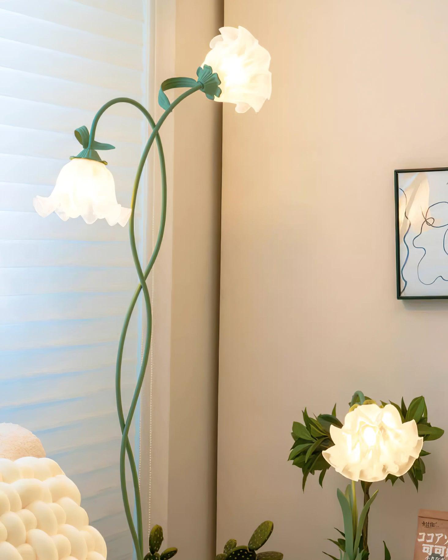 Talivay Floral Floor Lamp