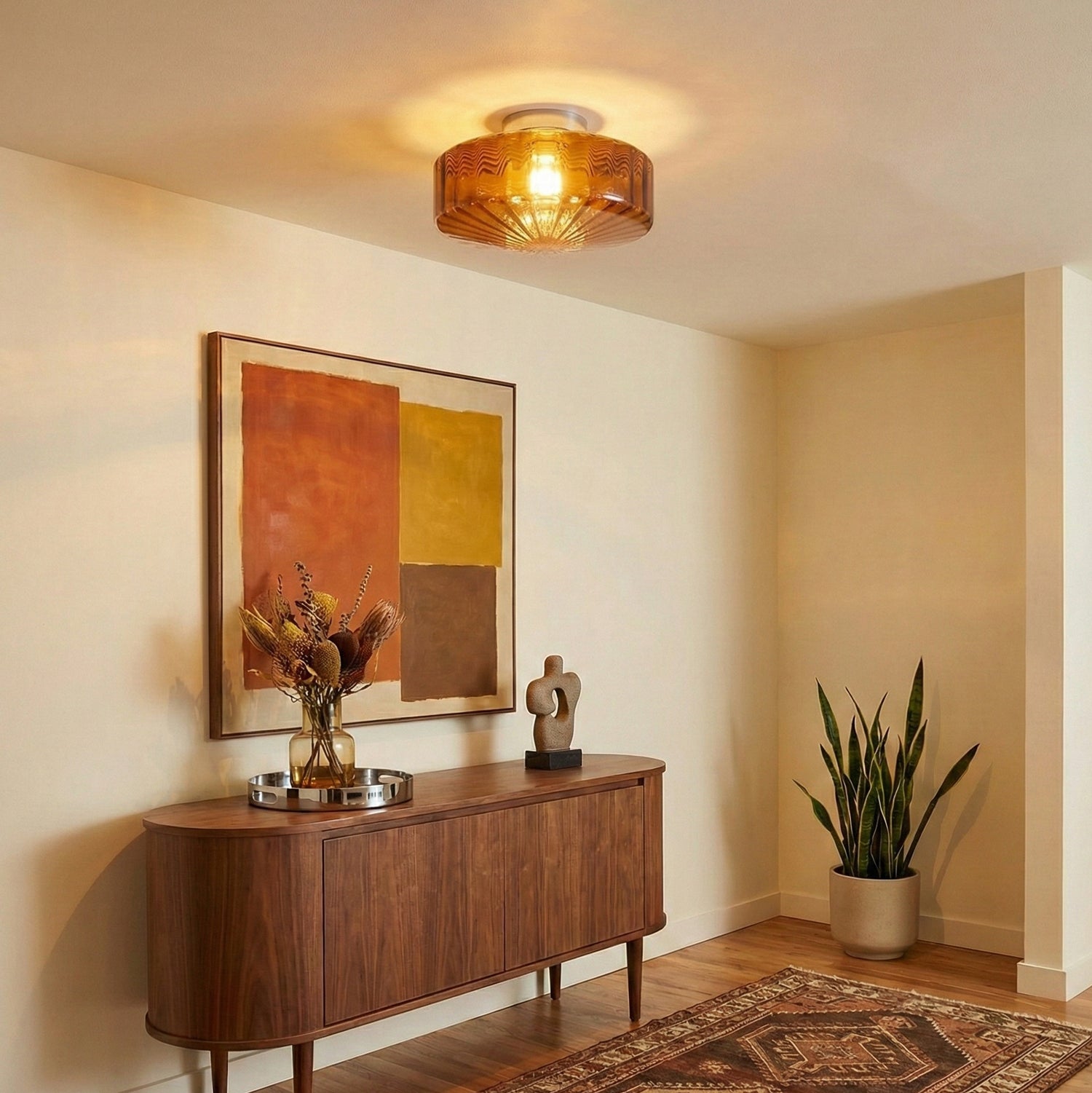 Eliani Ribbed Ceiling Light