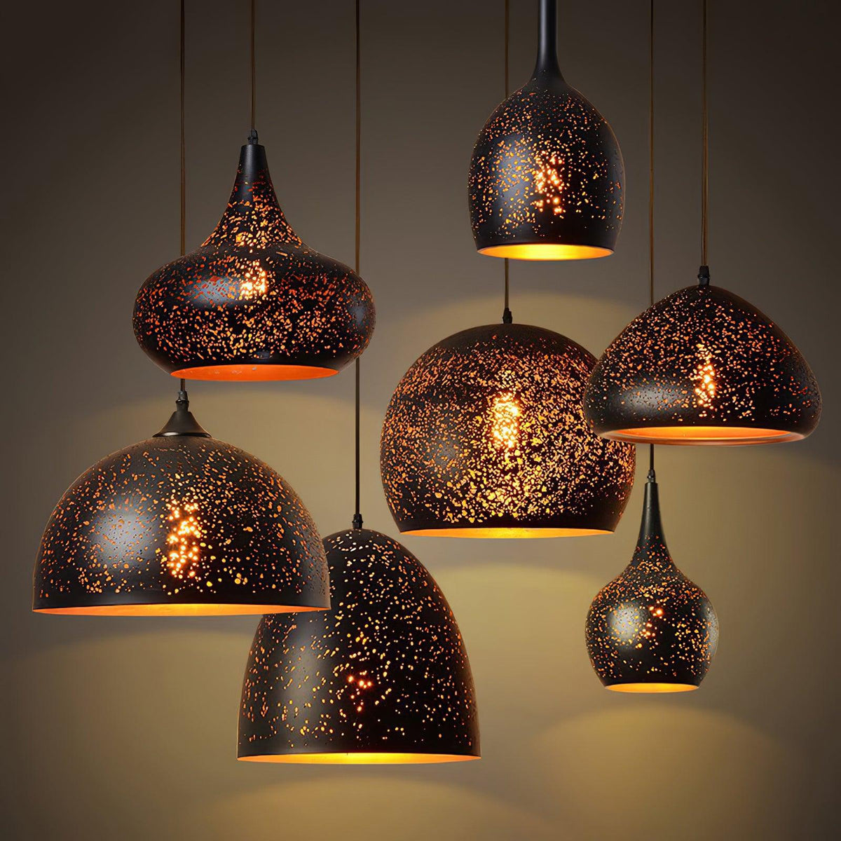Hollow Industrial Pendant Lamp – detail 9