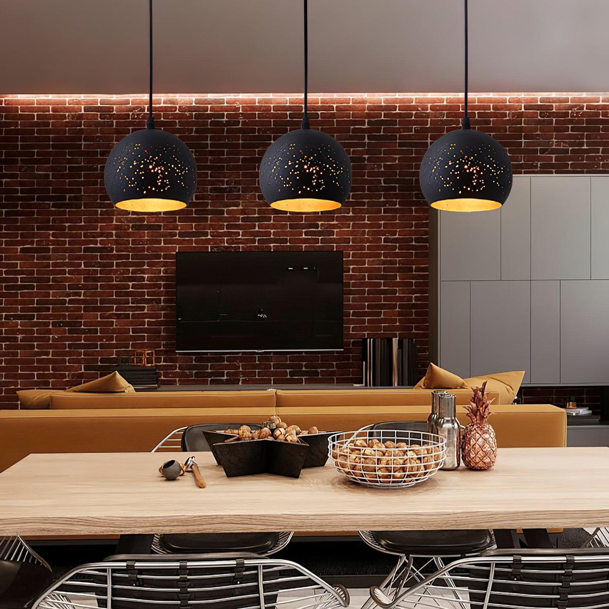 Hollow Industrial Pendant Lamp – detail 17