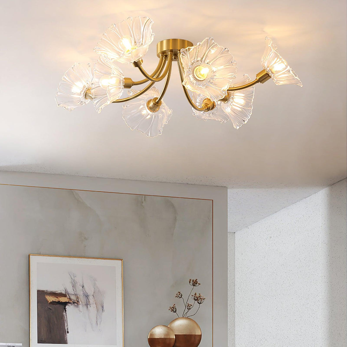 Kalin Flower Glass Ceiling Lamp – detail 13