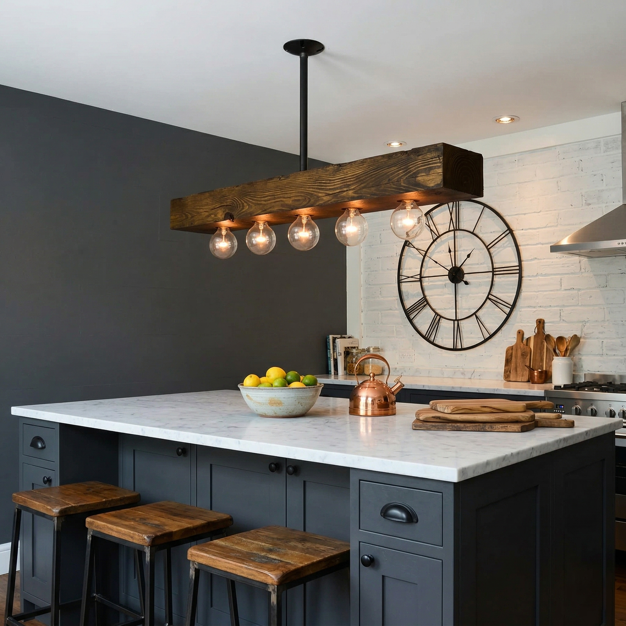 Talivan Linear Wooden Chandelier