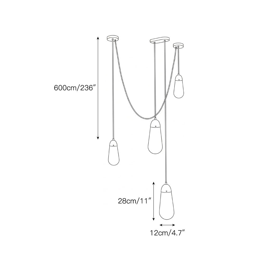 Zellin Cluster Pendant Light