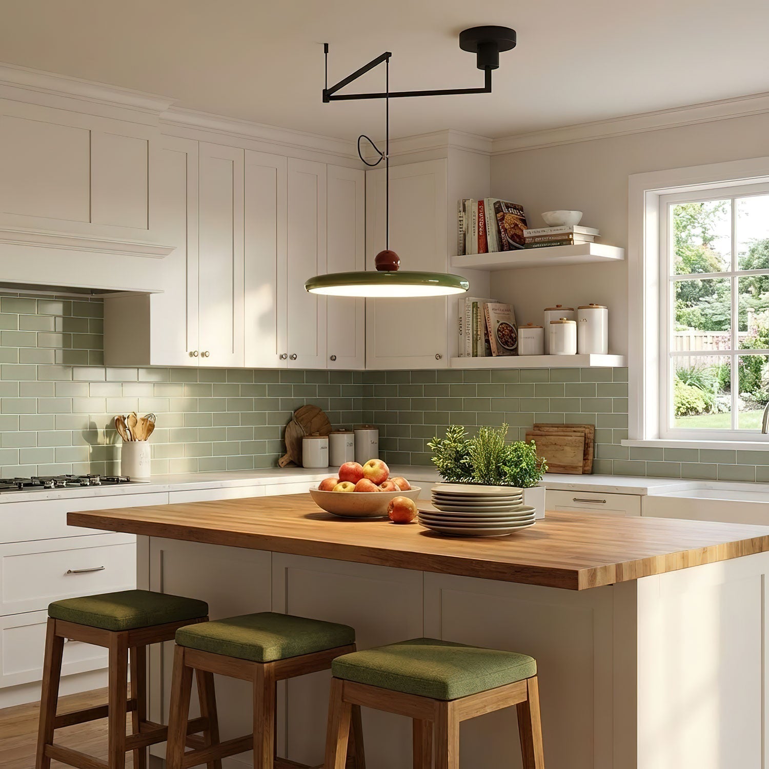 Rovele Swing Arm Pendant Light