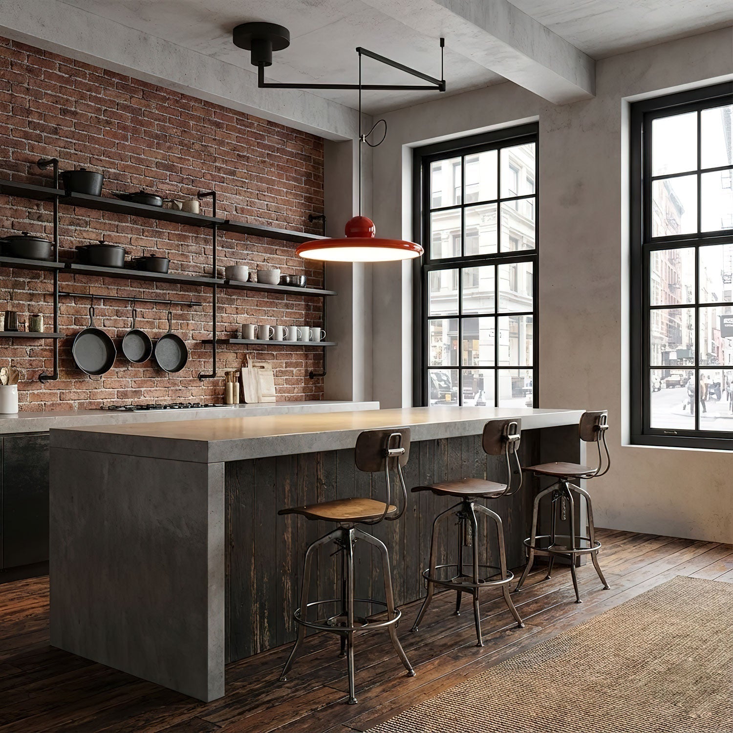 Rovele Swing Arm Pendant Light