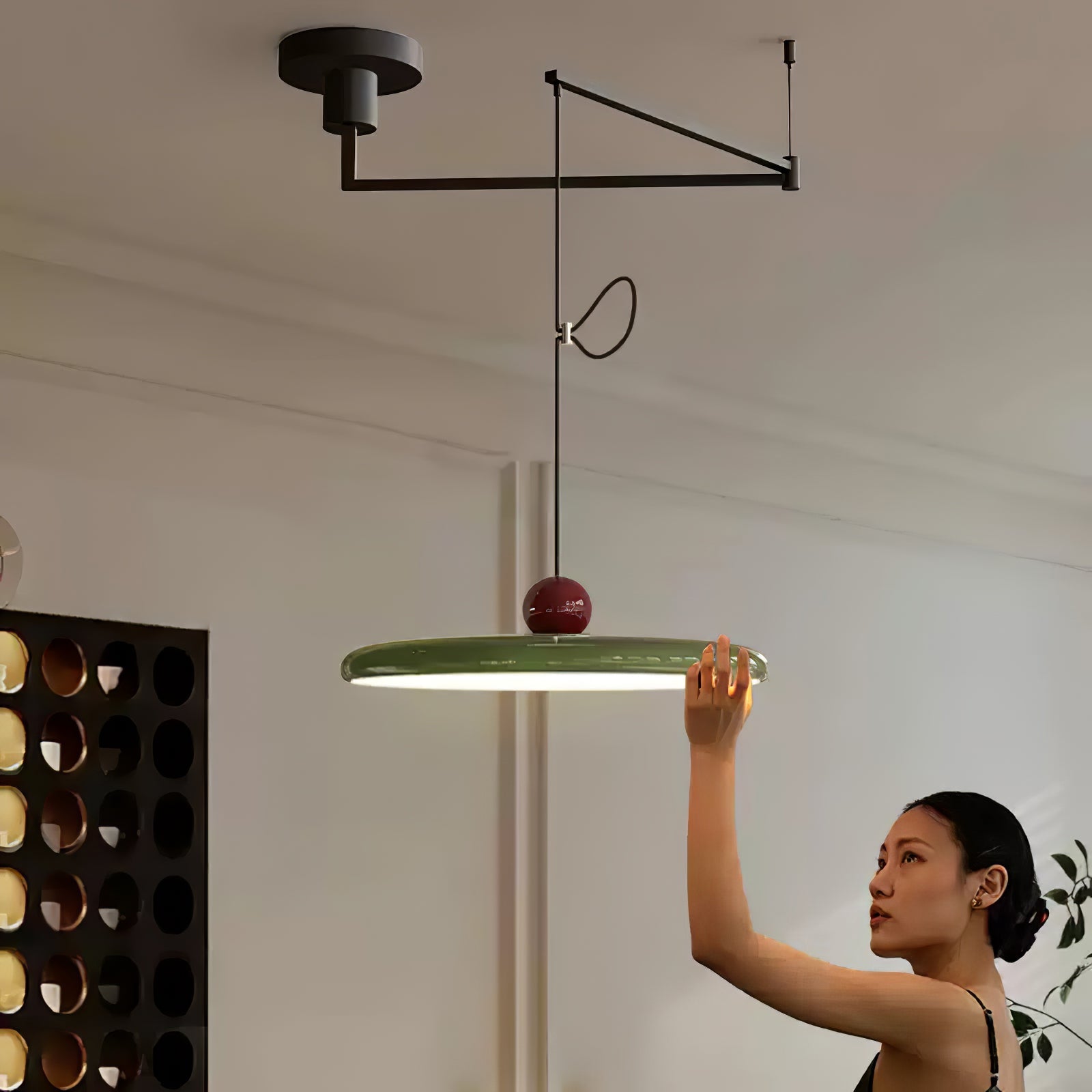 Rovele Swing Arm Pendant Light