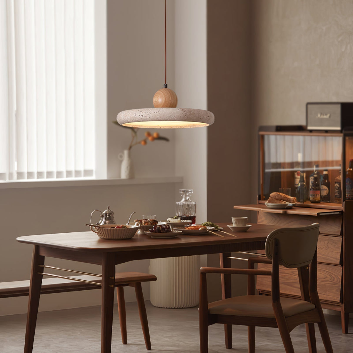 Lola Travertine Pendant Light – detail 2