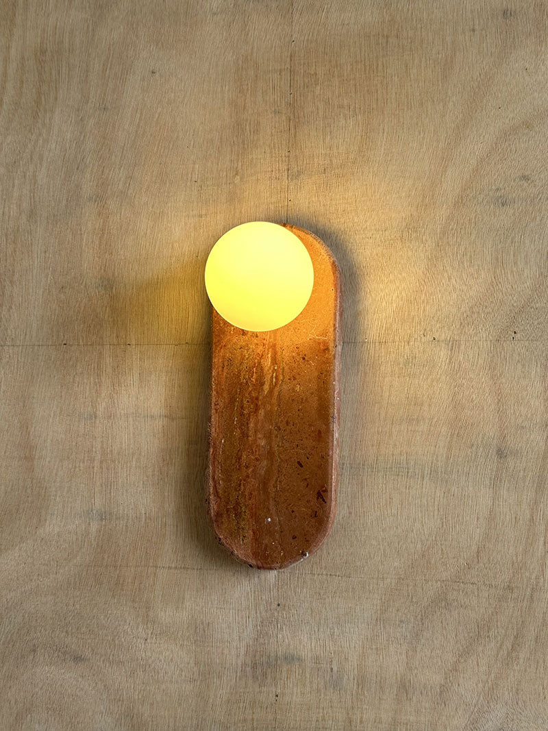 Solelon Oval Marble Wall Light