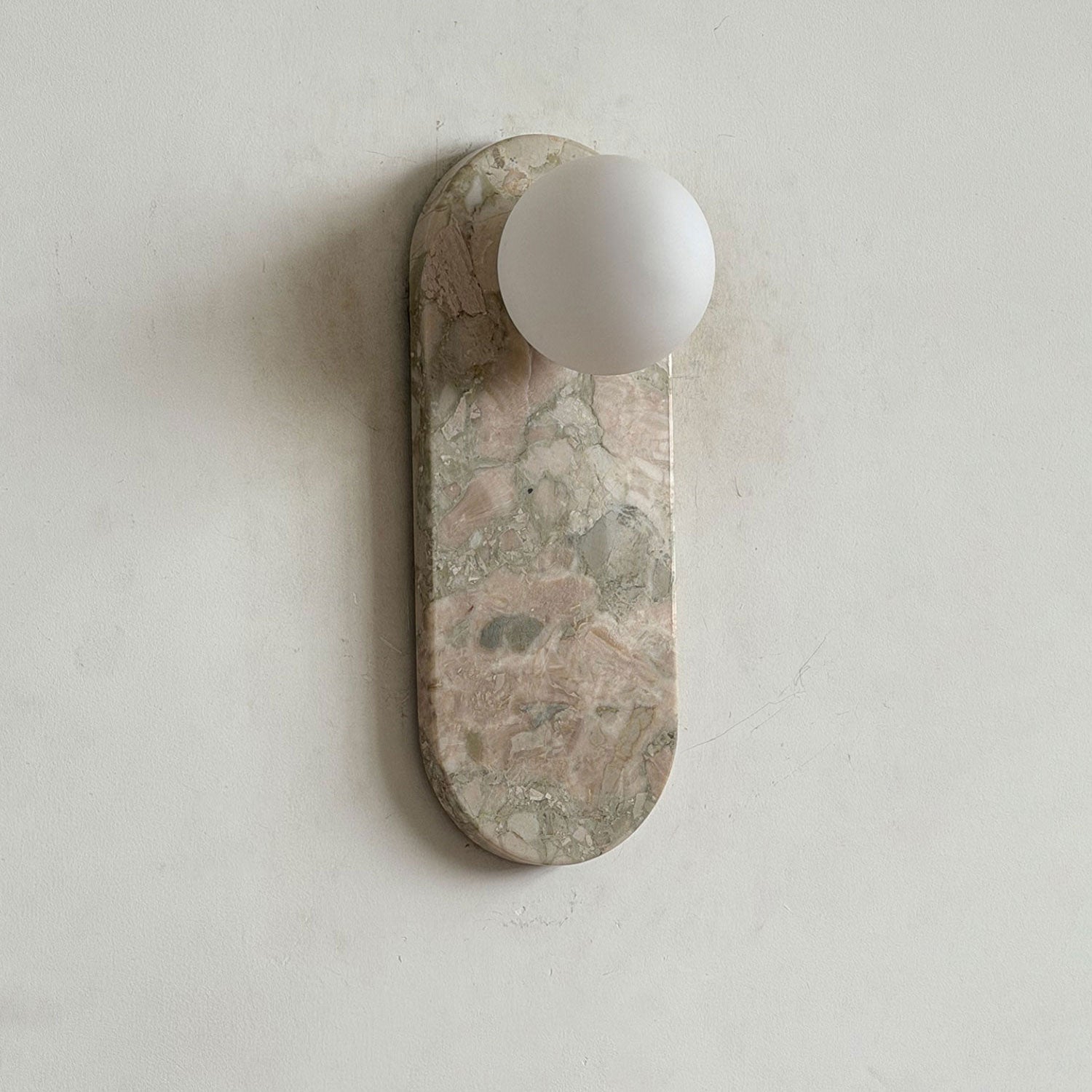 Solelon Oval Marble Wall Light