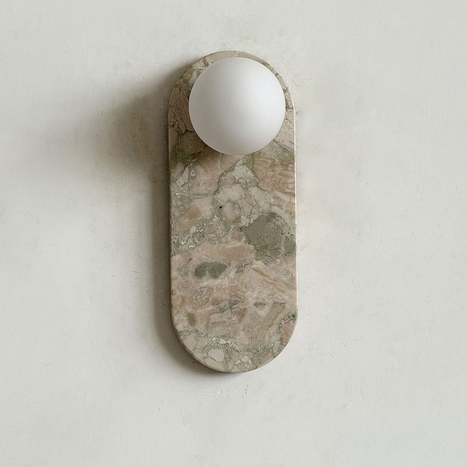 Solelon Oval Marble Wall Light
