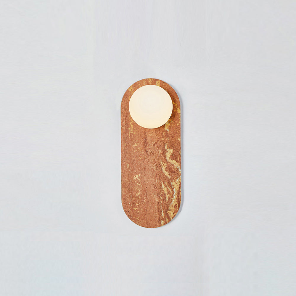 Solelon Oval Marble Wall Light