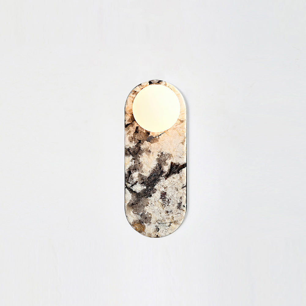 Solelon Oval Marble Wall Light