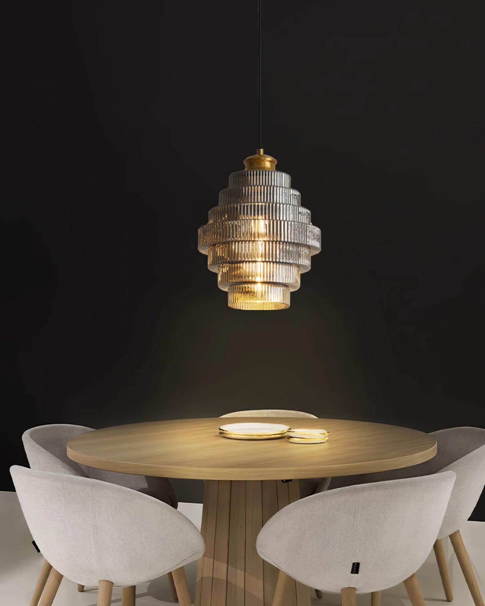 Coran Ribbed Pendant Light