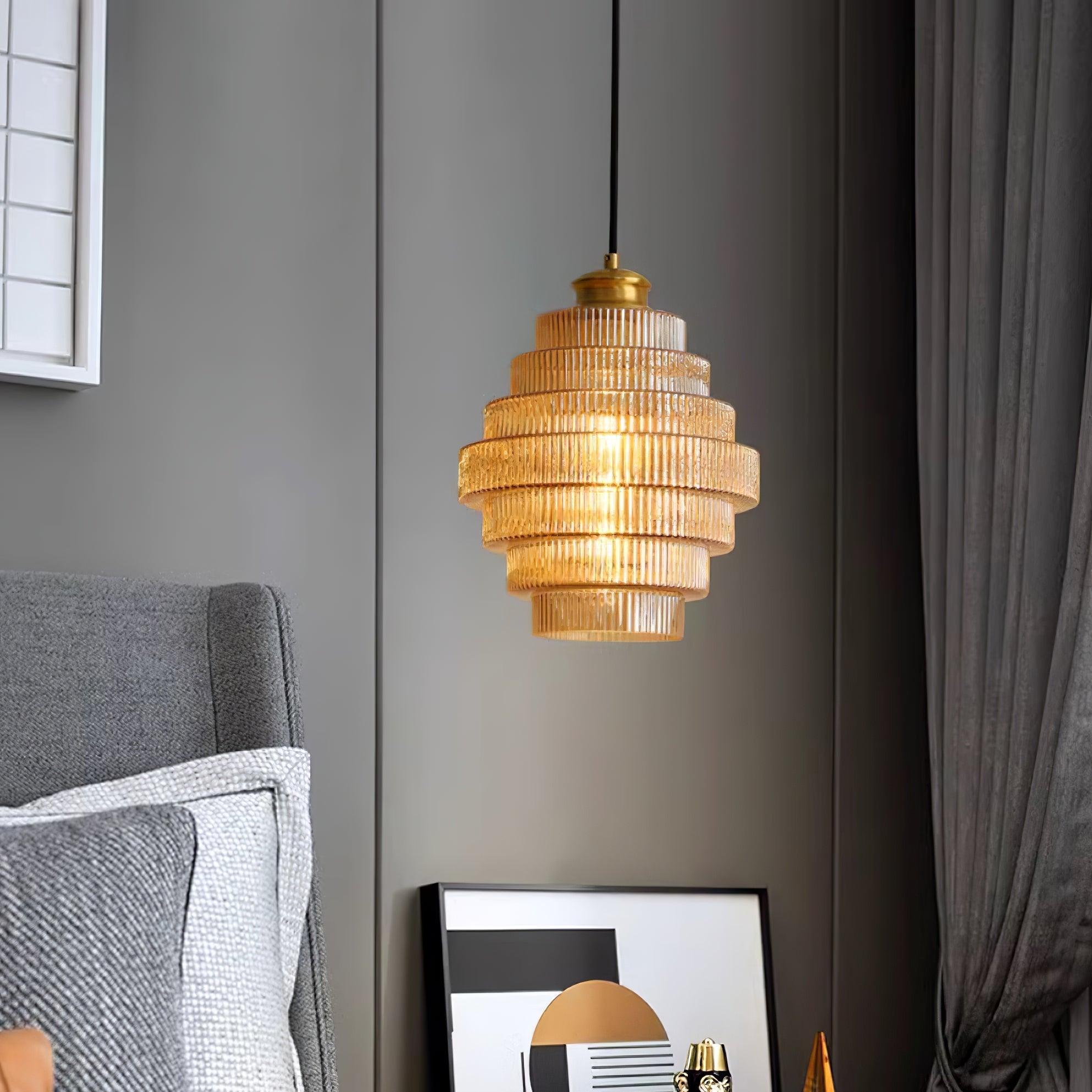 Coran Ribbed Pendant Light