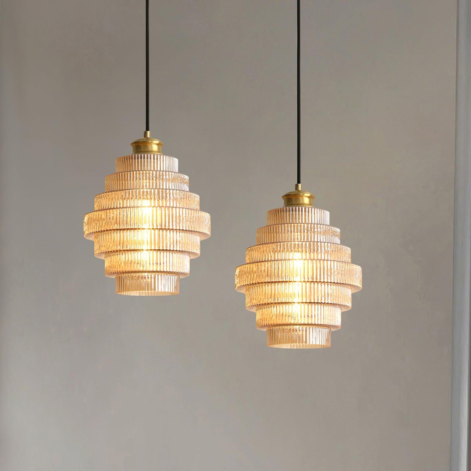 Coran Ribbed Pendant Light