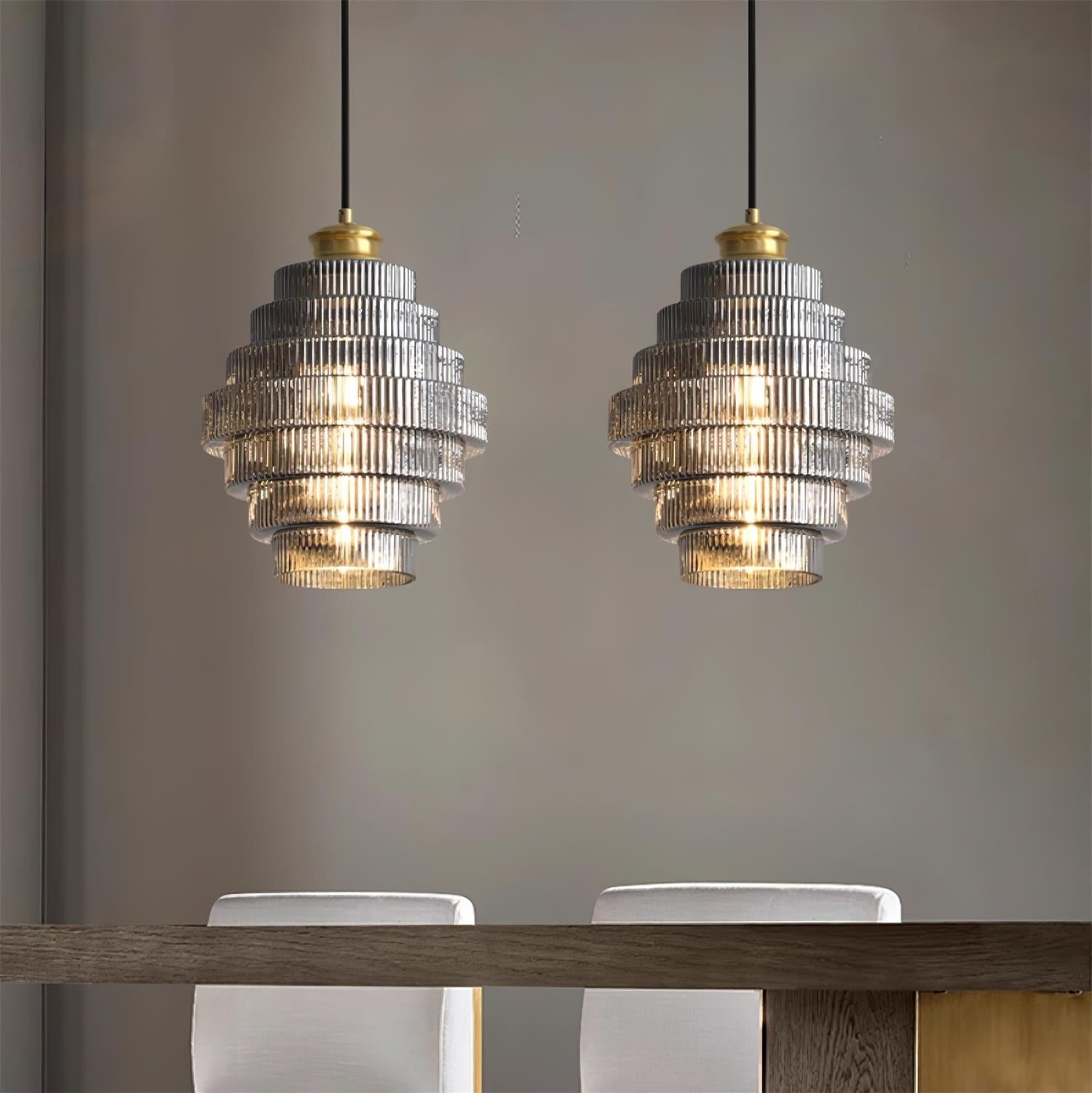 Wiolan Ribbed Pendant Light