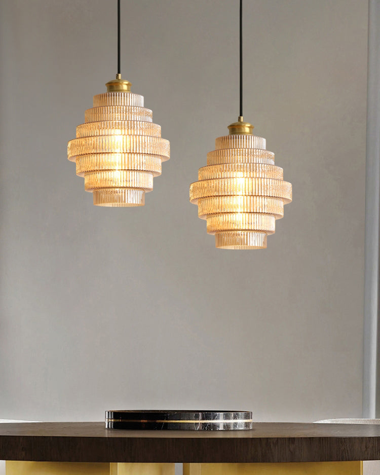 Wiolan Ribbed Pendant Light