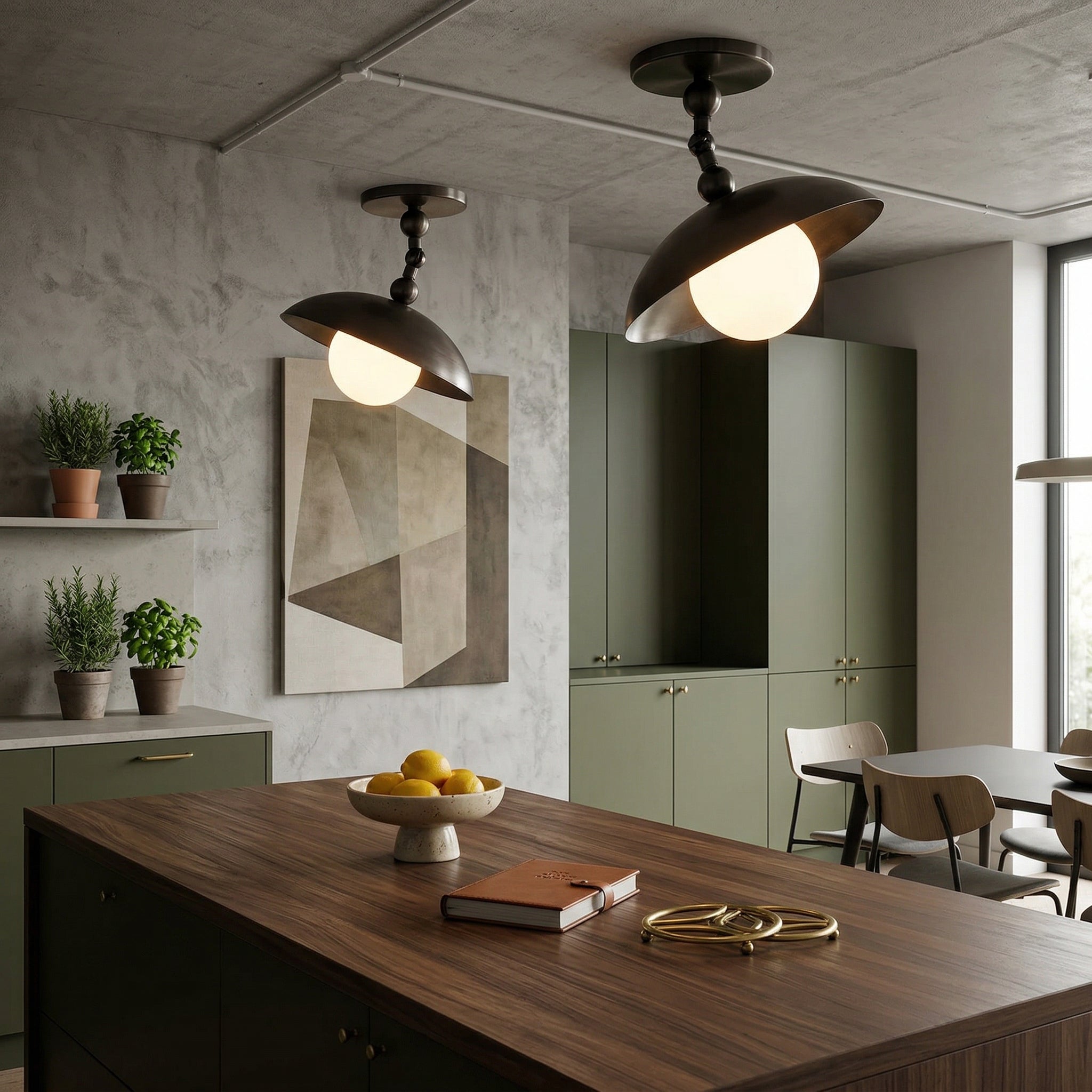 Quinleyen Semi Flush Ceiling Light