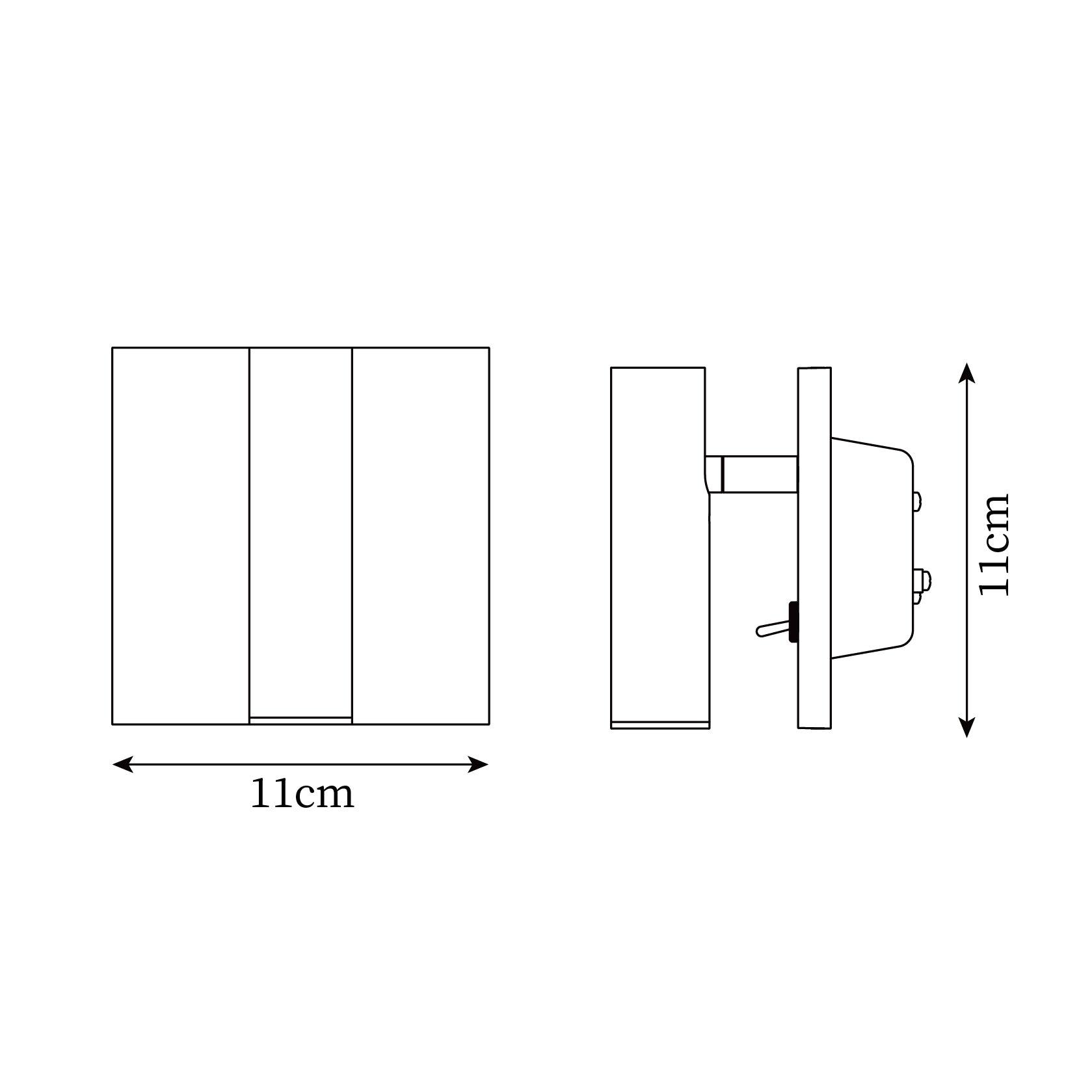 Synona Square Wall Reading Light