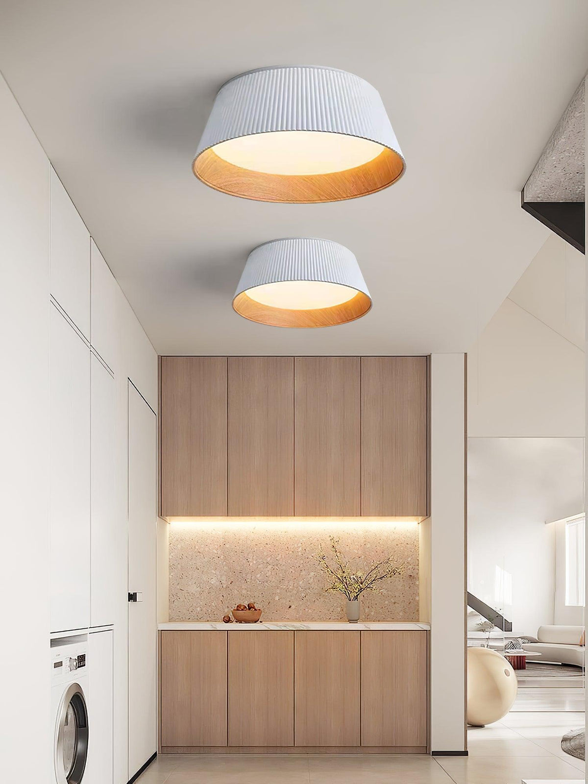 Modern Ribbed Ceiling Light – detail 26