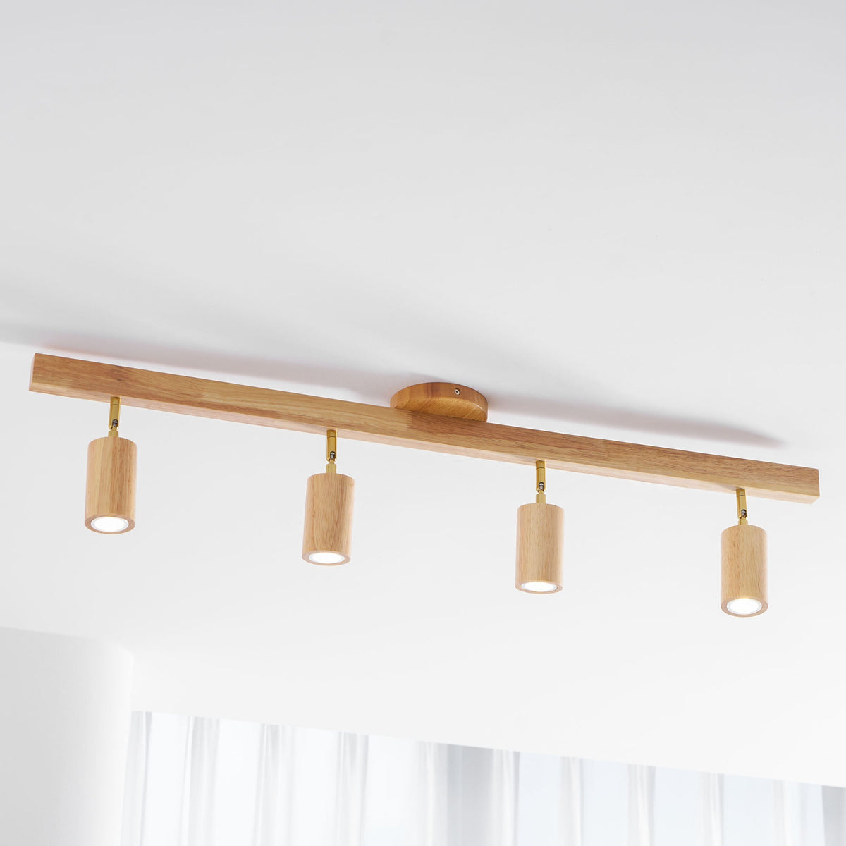 Natural Wood Beam Spotlight Light - Vakkerlight