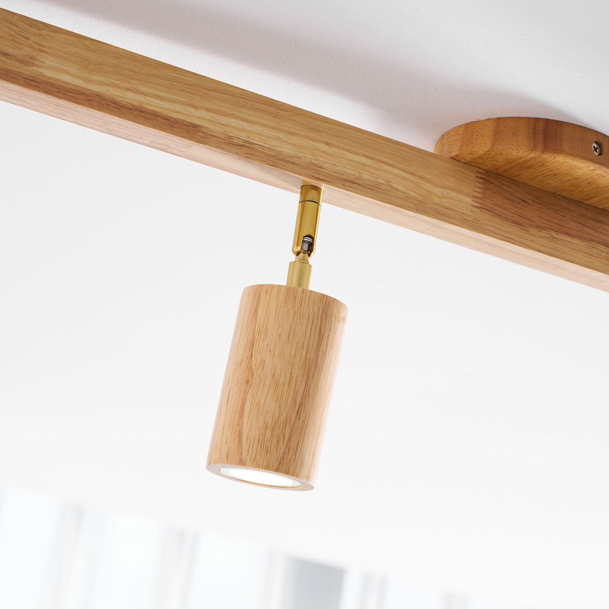 Natural Wood Beam Spotlight Light - Vakkerlight
