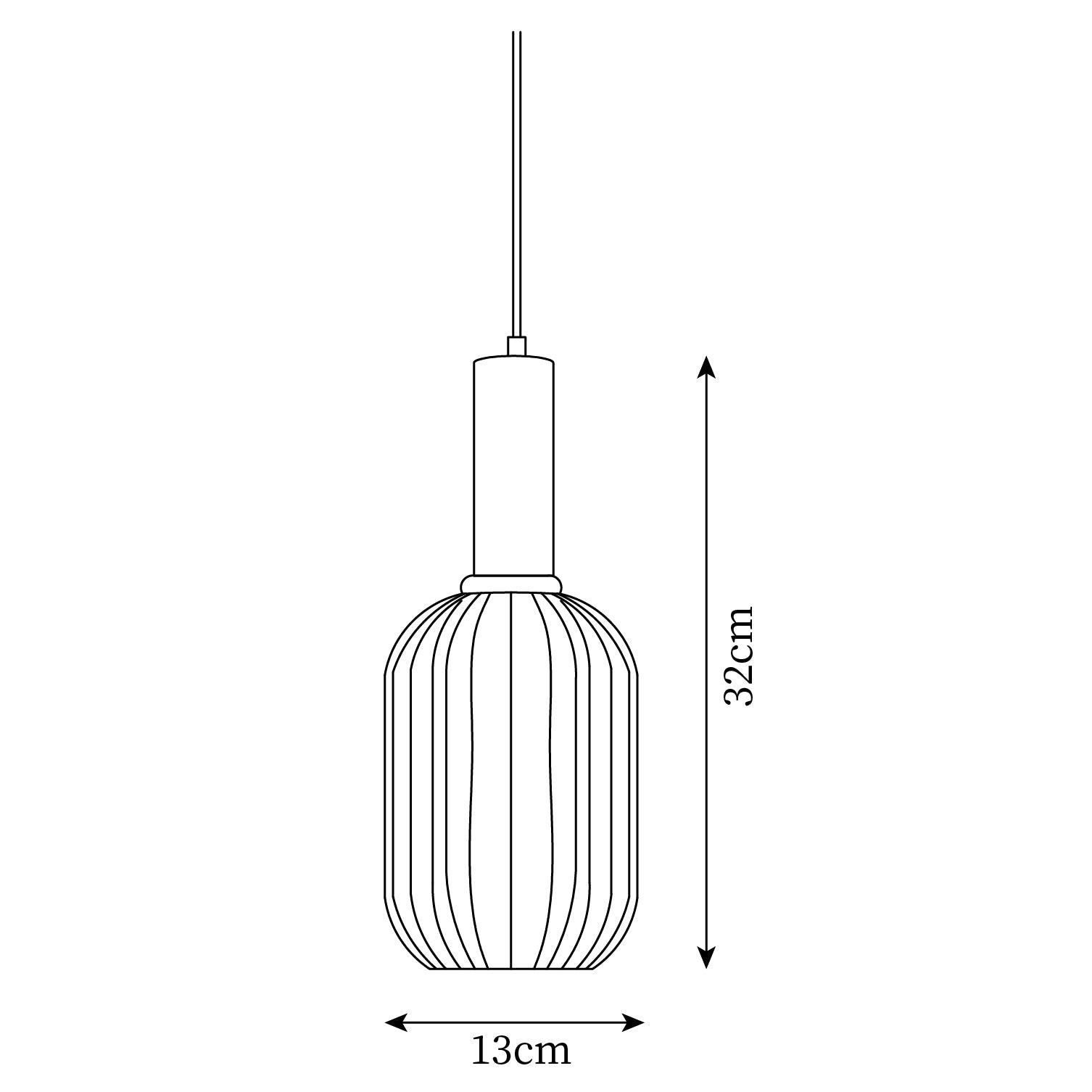 Sagemarro Ribbed Pendant Light