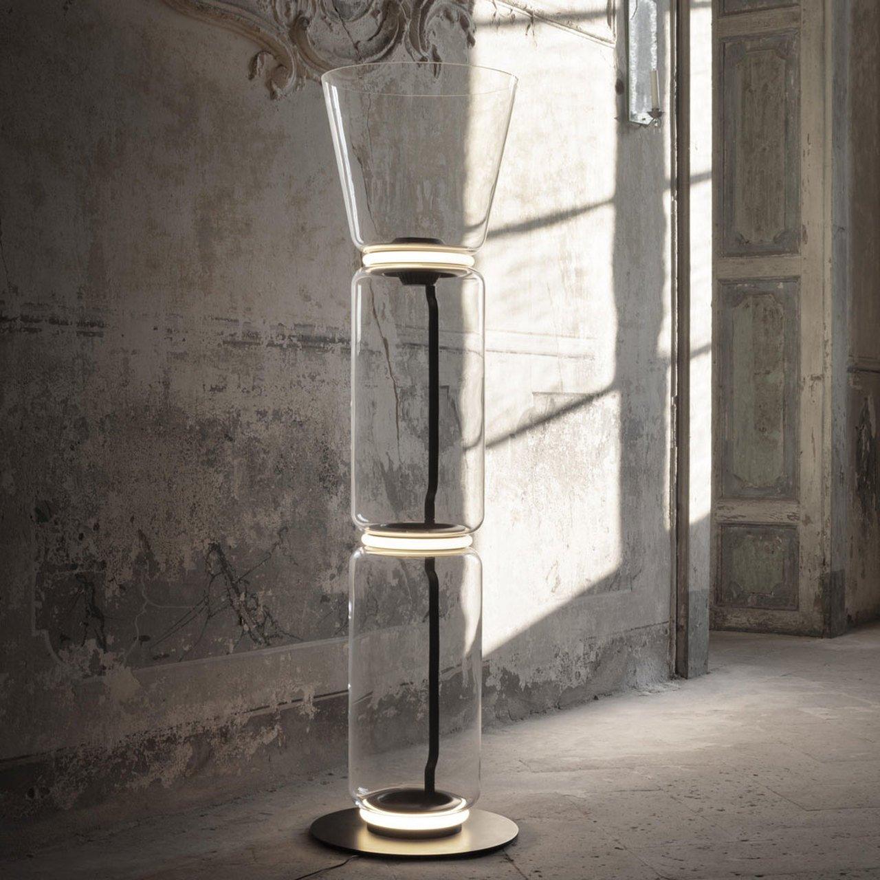 Mevvilzo Cylindrical Glass Floor Lamp