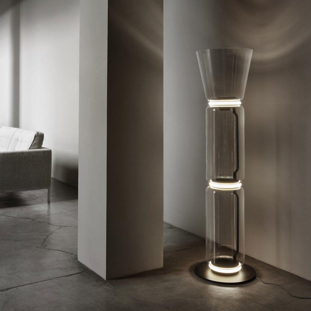Mevvilzo Cylindrical Glass Floor Lamp