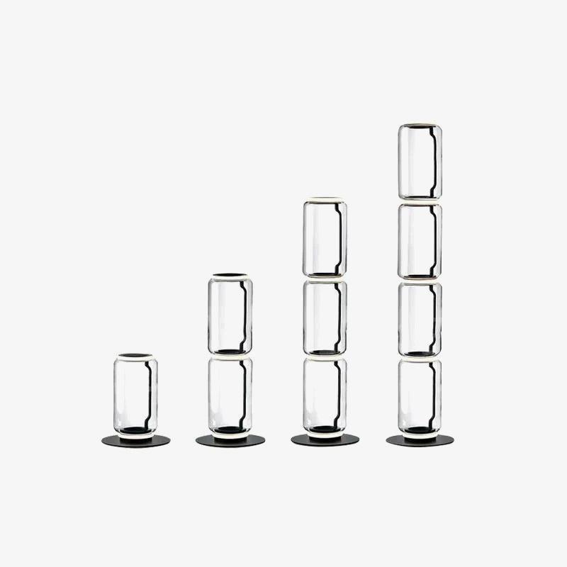 Mevvilzo Cylindrical Glass Floor Lamp