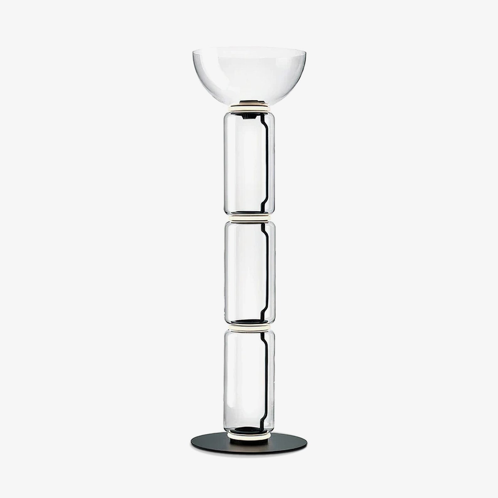Mevvilzo Cylindrical Glass Floor Lamp