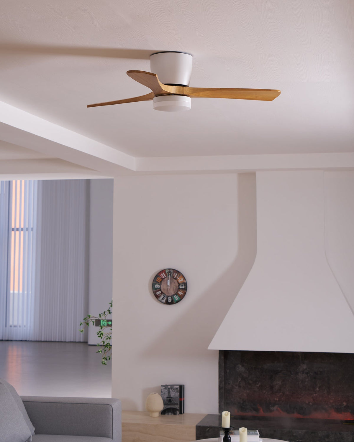 Nordic Wooden 42"/48" Ceiling Fan Light - Vakkerlight