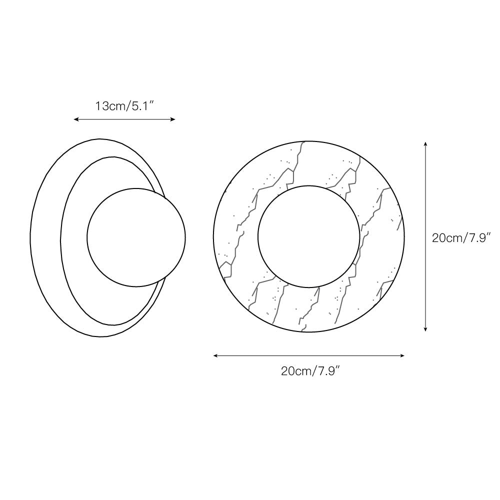 Toriaford Round Wall Light